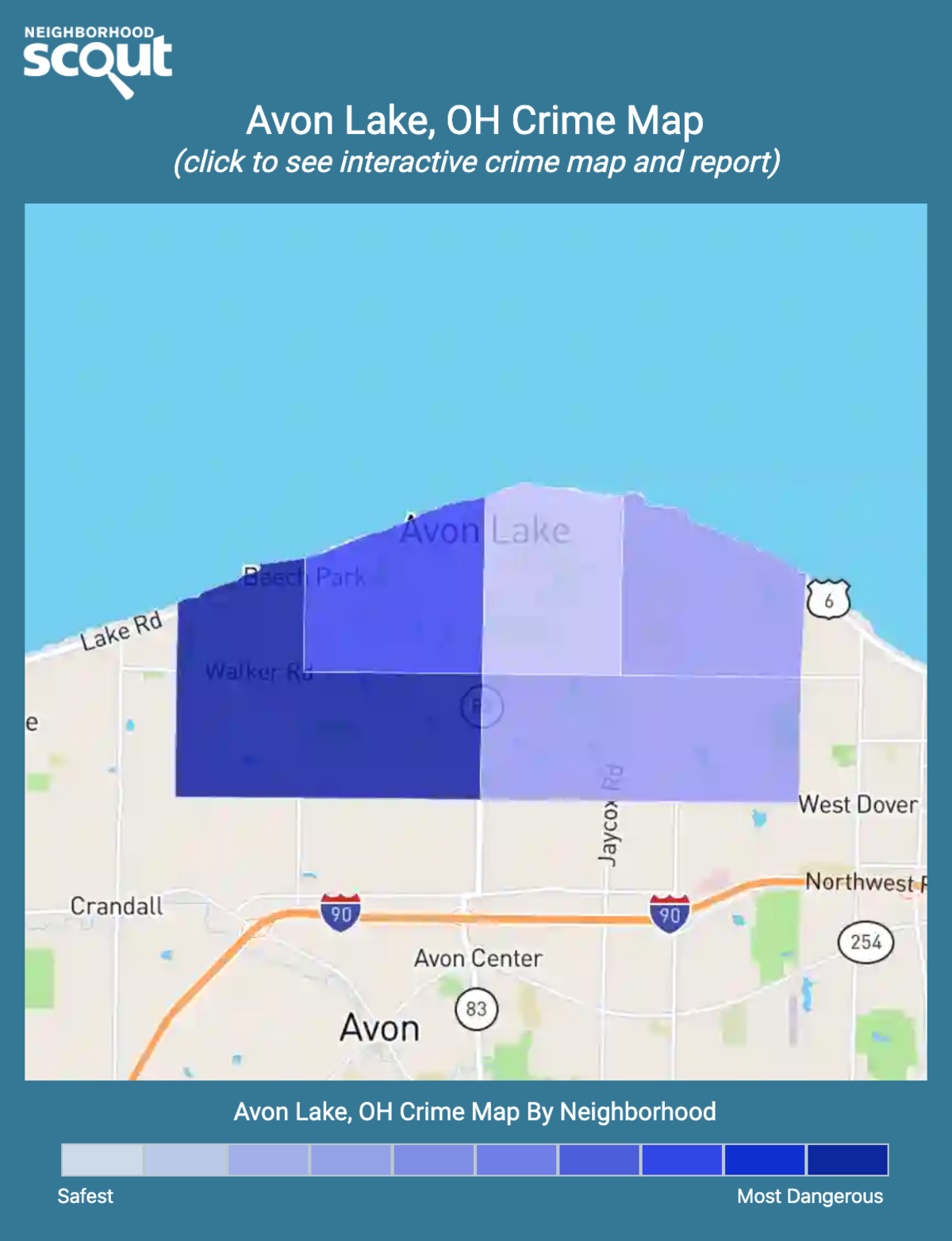 Avon Lake, Ohio crime map