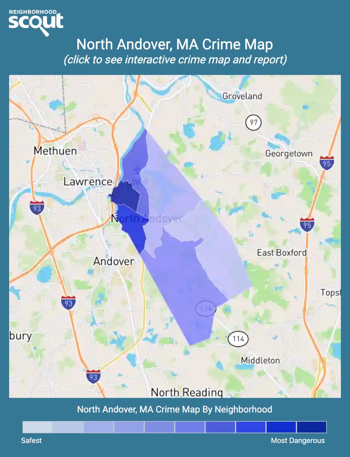 North Andover, Massachusetts crime map