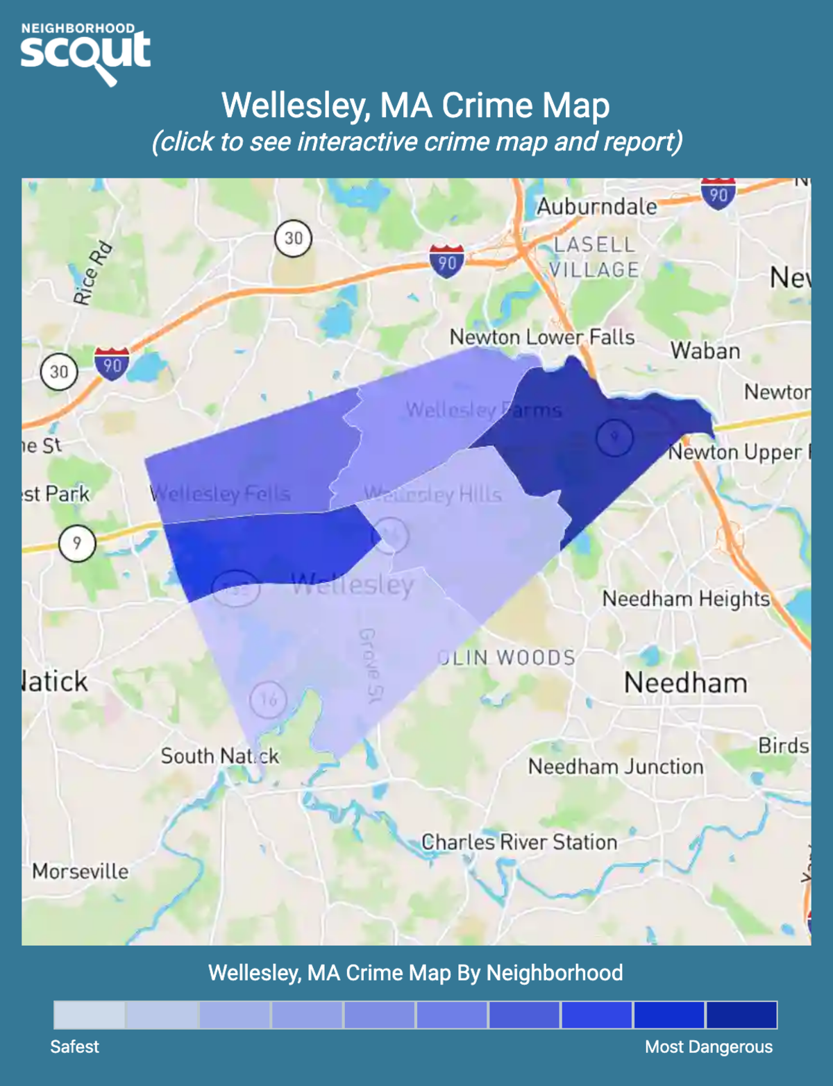 Wellesley, Massachusetts crime map