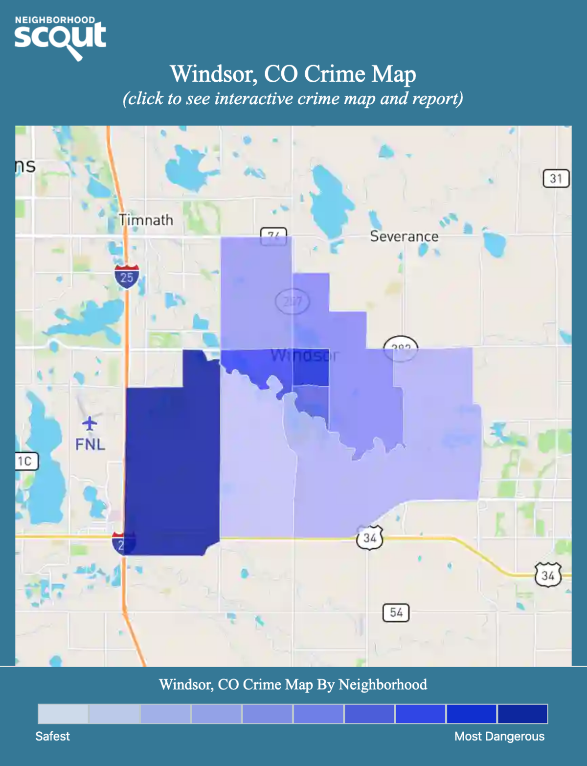 Windsor, Colorado crime map